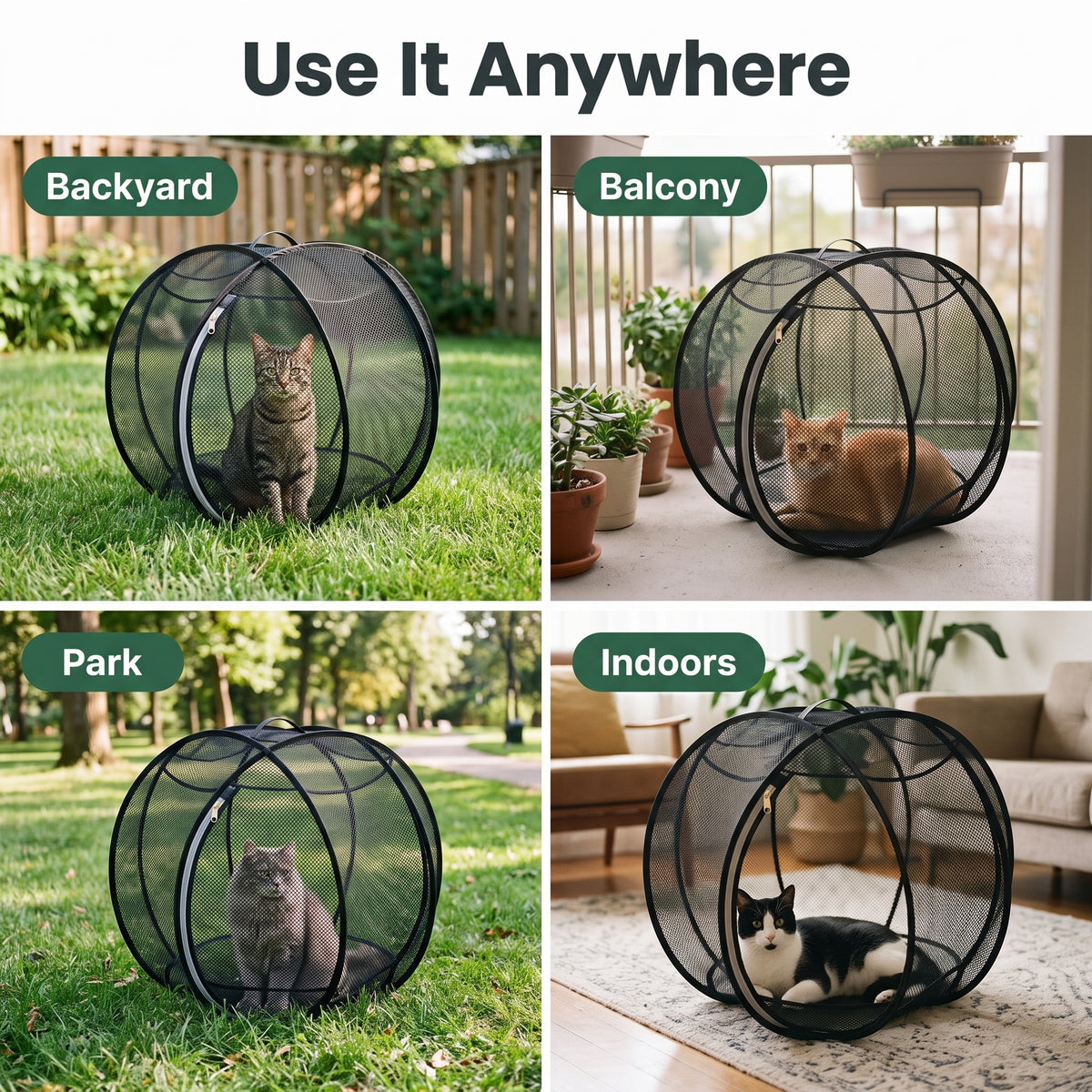 RoamSphere™ – Portable Outdoor Cat Playpen
